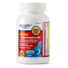 Equate Extra Strength Acetaminophen Pm Caplets 500 Mg 225 Ct Walmart Com Walmart Com