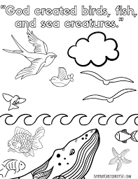 Learn about famous firsts in october with these free october printables. Free Coloring Pages About Creation Everyday Christianity 365