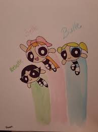 Color script painting powerpuff girls craig mccracken illustration color background art sketch book. Powerpuff Girls Sheevee S Art Paintings Prints Entertainment Television Cartoons Artpal