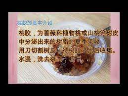 对桃胶的知识 cake