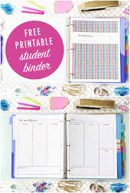 Carry the binder to the copier, take out the master and copy it, and then put it right back into the binder. Student Binder For Back To School With Free Printables