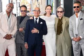 Matt Damon and Dwayne Johnson Celebrate Emily Blunt and Stanley Tucci at Walk of Fame: 'It's About Time'