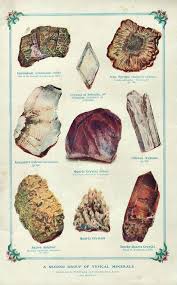 Geology Print 1899 Typical Minerals Rocks Minerals Quartz