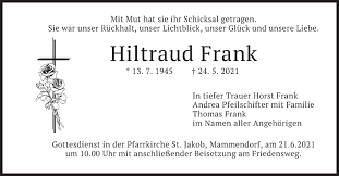 März 1885 in der pfarrkirche st. Traueranzeigen Von Hiltraud Frank Trauer Merkur De