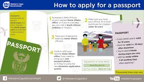 Cashier, department manager, freight associate. Applying For A Passport Western Cape Government