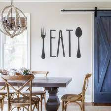 Eat Fork And Spoon Dining Room Wall Decal Kitchen Decor Ideas Dining Room Decor Ideas Diningroom Kitchende Dining Room Walls Kitchen Renovation Home Decor