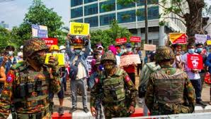 People across myanmar are taking to the streets after a military coup that saw its leaders detained. As Myanmar Returns To Crisis Mode India Maintains Sanctions Are Not The Answer