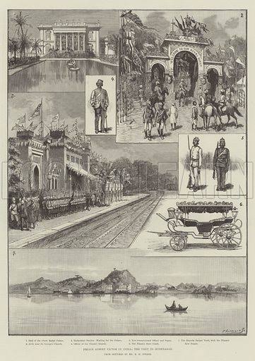 Prince Albert Victor in India, the Visit to Hyderabad stock image | Look and Learn