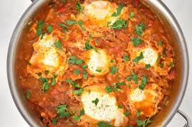 Shakshuka Recipe Spicy Tomatoes And Eggs Breakfast From Israel 1 Point Shakshuka Recipes Spicy Recipes Shakshuka