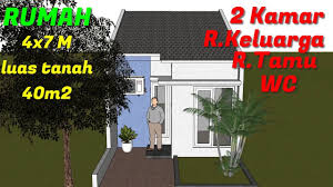 Jangan terlalu luas dan jangan juga terlalu sempit. Desain Rumah Minimalis 4x7 M Luas Tanah 40m2 Type 28 40 Investasi Rumah 2020 Youtube