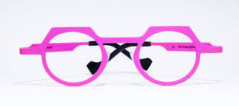 Theo Oceania Hot Pink Fluorescent Pink Glasses Optical Theo Handcrafted Eyewear Pink Glasses Frames Eyeglasses