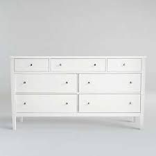 Features six drawers with metal glides. White Chest Of Drawers Crate And Barrel