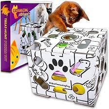 These adorable little mice are an excellent beginner food puzzle for cats. Cat Amazing Sliders Interactive Treat Puzzle Cat Toy Active Food Puzzle Feeder Amazon Com Au Pet Supplies