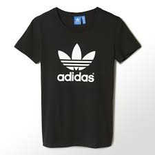 Black And Red Adidas Shirt Adidas Trefoil Tee Adidas Us Adidas Women Tshirt Adidas Shirt Adidas Women