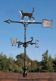 Curious Cat Weather Vane Girouette Idees Jardin Vent