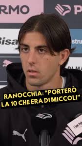 Ranocchia indosserà la maglia numero 10 del Palermo nella prossima  stagione. “Di Mariano ha deciso dopo due anni di cambiare numero e ho  voluto prenderla io