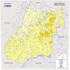 Goiás and minas gerais represent 74.8% of the brazilian production of sorghum. Physical Map Of The State Of Goias Brazil Gifex