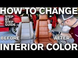 How To Change Car Interior Color With Dye Bmw Youtube In 2020 With Images Colorful Interiors Car Interior Car