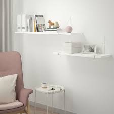 Bergshult Pershult Wall Shelf Combination White 120x30 Cm Ikea Canada Ikea Wall Shelves Bedroom Wall Shelves White Wall Shelves