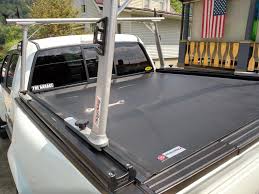 Backrack 50120 tonneau cover adapter. Revolverx2 Hard Rolling Tonneau Cover Tracrac Sr Truck Bed Ladder Rack System Truck Bed Covers Tonneau Cover Diy Truck Bedding