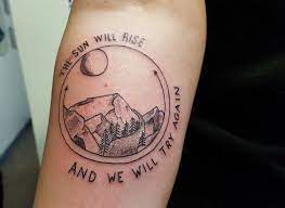 Sunrise Tattoo Idea Sun Mountains Escape Tattoos Sunrise Tattoo Sun And Mountain Tattoo
