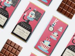 Check Out The Whimsical Illustrations For This Holiday Chocolate Packaging Chocolate Packaging Holiday Chocolate Packaging Design Inspiration