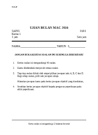 Hal ini bagi membiasakan murid menjawab soalan format upsr. Top Pdf Ujian Mac Sains Tahun 1 Sumberpendidikan 123dok Com