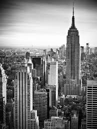 New york city black and white. Lifestyle Instant Skyline Empire State Building Manhattan Black And White Photography Nyc Us Photographic Print Philippe Hugonnard Art Com