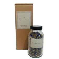 I divided mine up and added crushed dried rose petals to half, and dried thyme leaves to the other. English Flora Natural Bath Salts With Essential Oils Eco Gifts