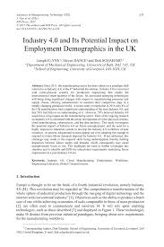 Fiszkoteka, your checked malaysian english dictionary! Pdf Industry 4 0 And Ts Potential Impact On Employment Demographics In The Uk
