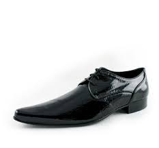 Chaussures a bout pointu : Chaussure De Ville Homme Vernis Chaussures Homme Italienne Vernis Noir