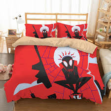 3d Customize Spider Man Into The Spider Verse Bedding Set Duvet Cover Set Bedroom Set Bedlinen Bedroom Sets Bedroom Set Queen Sized Bedroom Sets