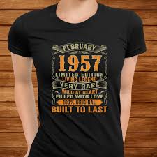63rd birthday gifts shirt, vintage 1958 birthday shirt, 63rd birthday shirts, 63nd birthday gifts for men, 63nd birthday gifts for women cafeviral. Vintage 63 Years Old February 1957 63rd Birthday Gift Idea Shirt Teeuni Store