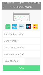 Payment Adding A Card Projetos