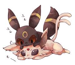 Umbreon Loves Espeon Umbreon And Espeon Pokemon Umbreon Pokemon Eeveelutions