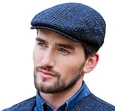 Mucros Weavers Police Tweed Flat Cap Thin Blue Line Xx