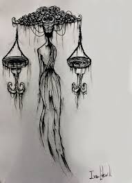 Libra Draw Illustration Sketch Sketchbook Nankim Pen Signo Zodiac Ivanlitenskiartista Art Artist Libra Art Witch Tattoo Angel Wings Tattoo