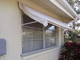 Retractable Window Awning Made Of Pvc Frame Drop Cloth Fabric Diy Awning Window Awnings Pergola Shade