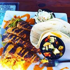 Caribbean sweet potato patties with spicy coconut and spinach sauce. Fish Tacos Picture Of Caribbean Jack S Daytona Beach Tripadvisor