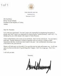 Letters can make a large to start, we need to not neglect that there are primarily two formats for composing skilled letters. Donald Trump S Bizarre Threatening Letter To Erdogan Don T Be A Fool Donald Trump The Guardian