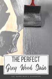 Give Your Tired Dining Table A New Look With This Amazing Grey Wood Stain Turns Hardwoods The Perfect Shade Grey Stained Wood Staining Wood Staining Furniture