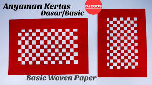 Cara membuat anyaman kertas, rotan, bambu. Kerajinan Anyaman Dari Kertas Basic Dasar Basic Paper Woven