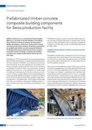 / meter square & for 2740mm (9 feet) long is 180 kgs. Prefabricated Timber Concrete Composite Building Components For Swiss Production Facility Cpi Worldwide Com