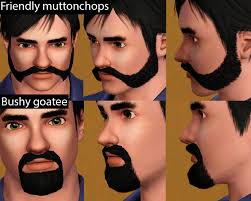 Hey boo, what it do? Mod The Sims Friendly Muttonchops And Bushy Goatee Beards