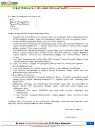 Namun untuk urusan komunikasi perusahaan maupun berbagai. Surat Pernyataan Cpns 2018