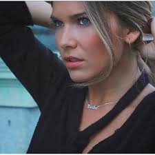 Silver Name Necklace, Personalized Necklace, 18k Gold Name Necklace, Name  Plate Necklace, Name Jewelry, Summer Jewelry