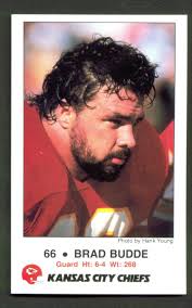 1986 Kansas City CHIEFS Police #4 BRAD BUDDE Trojans USC Rockhurst High  School