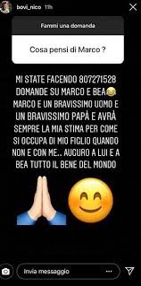 I due ex protagonisti di uomini e donne sono andati a vivere insieme e ormai si sentono una vera e propria famiglia, insieme ad ales. Uomini E Donne Nicolas Bovi Racconta In Che Rapporti E Con L Ex Fidanzata Beatrice Valli E Il Suo Compagno Marco Fantini Isa E Chia