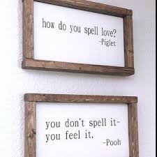 Farmhouse Inspired How Do You Spell Love Pooh And Etsy Frame Wooden Signs Reclaimed Wood Projects