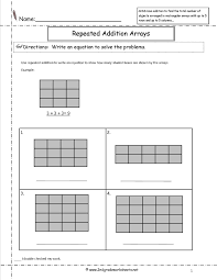 Array Math Worksheets Ccss 2 Oa 4 Worksheets In 2020 Array Worksheets Repeated Addition Worksheets Addition Worksheets